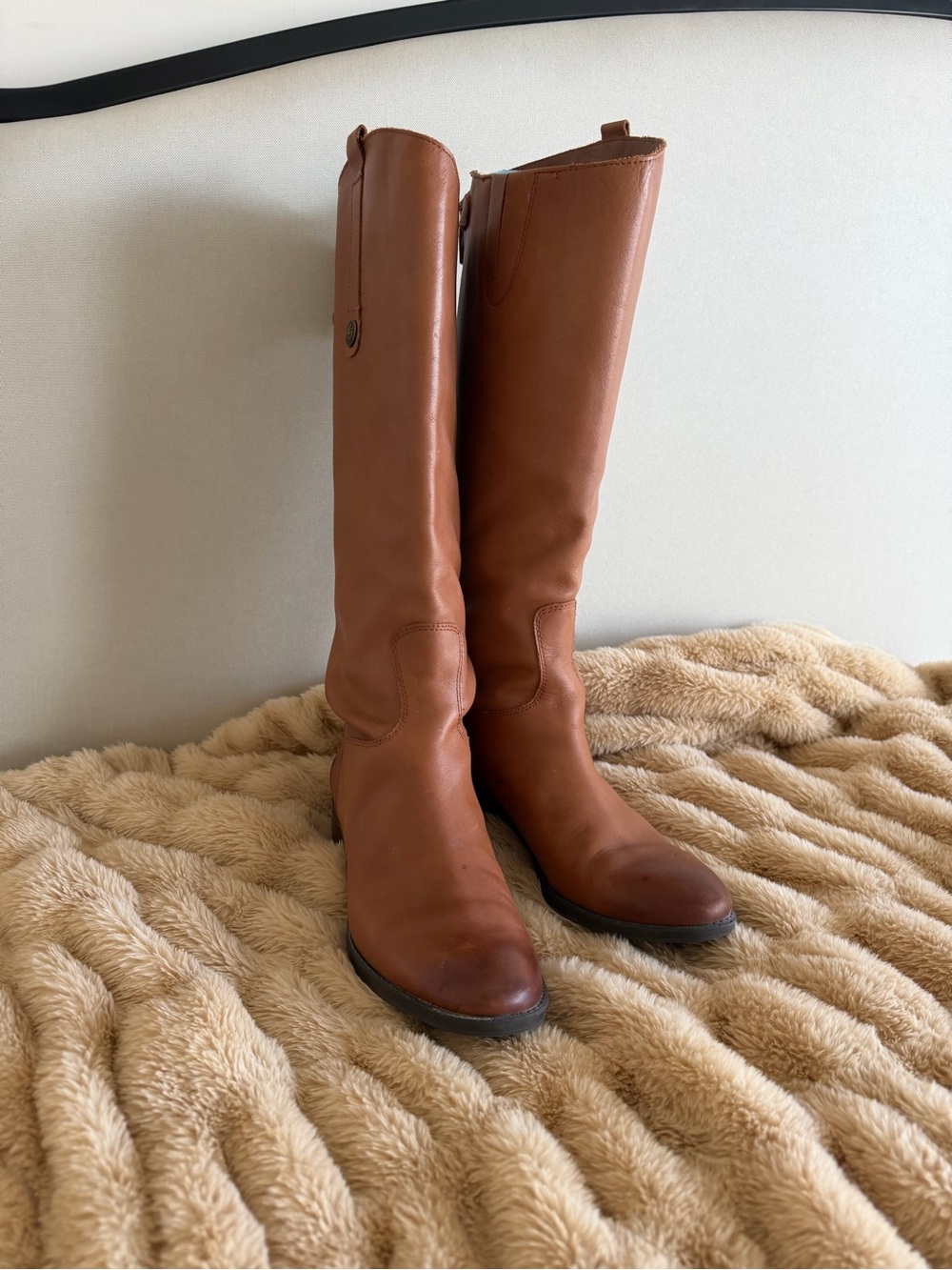 Sam Edelman Classic Tall Leather Riding Boots - Brown